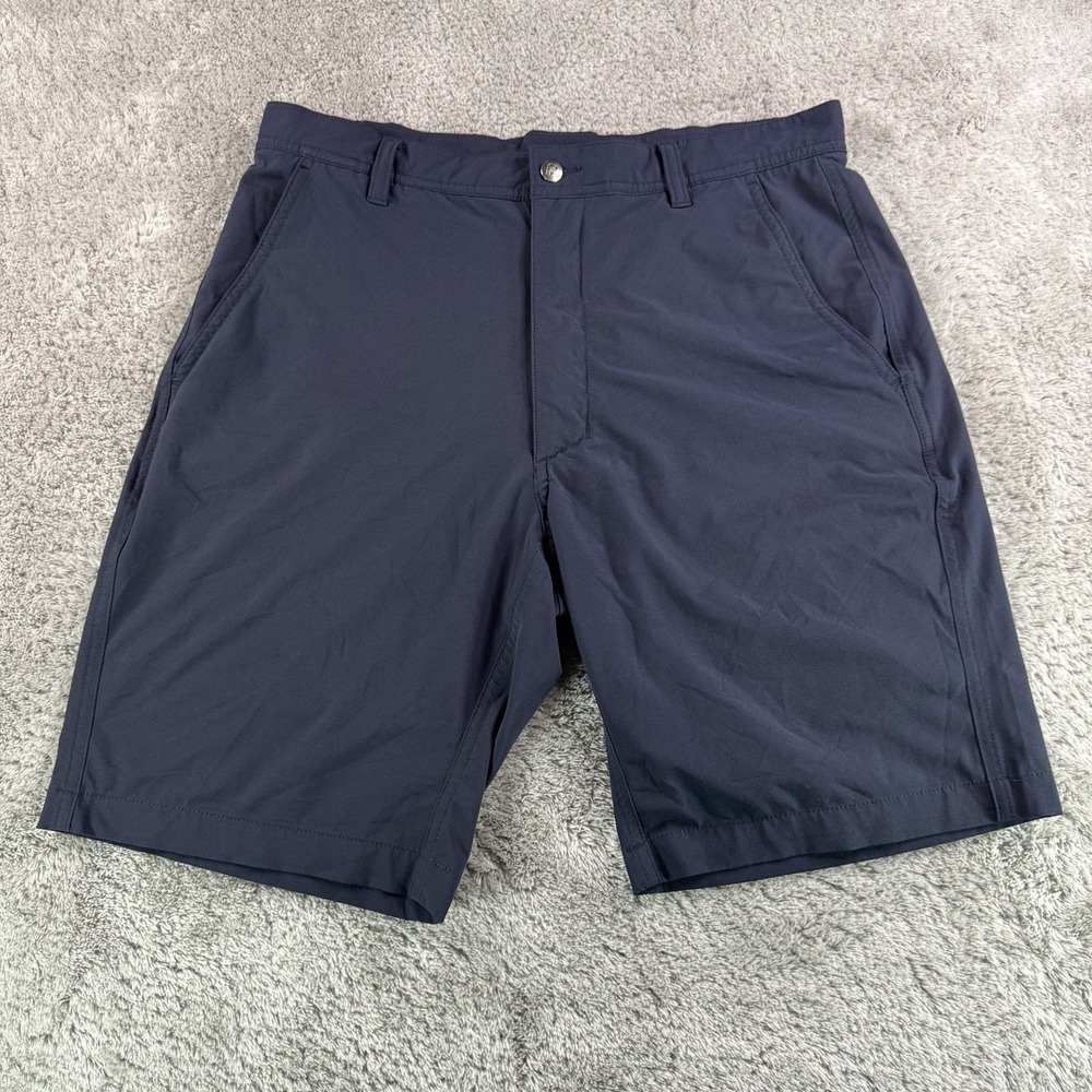FootJoy Golf Shorts Mens 32 Navy Blue Performance Stretch 9” Inseam FJ Athletic